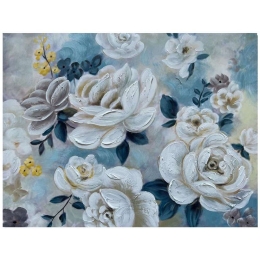 Πίνακας Καμβάς Flowers 148-222-141 80x2,3x60cm Multi Οριζόντιοι Καμβάς