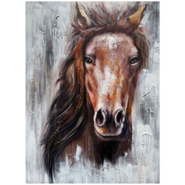 Πίνακας Καμβάς Horse 148-222-145 80x2,3x60cm Multi Κάθετοι Καμβάς