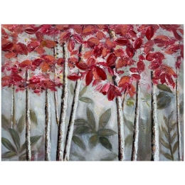 Πίνακας Καμβάς Trees 148-222-143 80x2,3x60cm Multi Οριζόντιοι Καμβάς