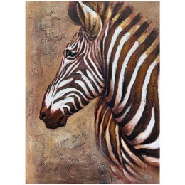 Πίνακας Καμβάς Zebra 148-222-144 80x2,3x60cm Multi Κάθετοι Καμβάς
