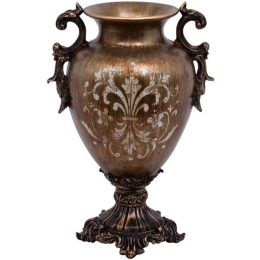 Διακοσμητικό Βάζο 373-122-829 30x23x44cm Bronze Πολυρεσίνη