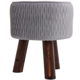 Σκαμπό 373-00-630 28x28x34cm Grey
