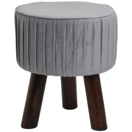 Σκαμπό 373-121-677 28x28x34cm Grey