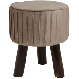 Σκαμπό 373-121-680 28x28x34cm Beige