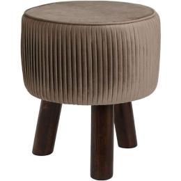 Σκαμπό 373-121-689 28x28x34cm Beige