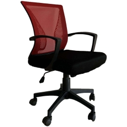 Καρέκλα Γραφείου 388-00-006 57x65x91cm Black-Red