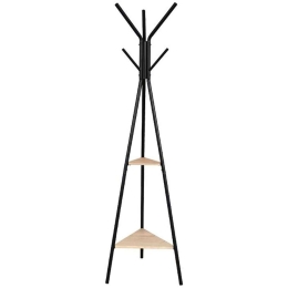 Καλόγερος 205-222-107 50x50x180cm Natural-Black Μέταλλο