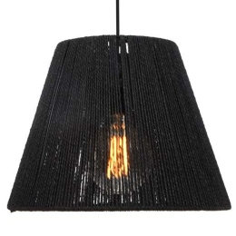 Φωτιστικό Οροφής Cordon 835-123-254 40x35cm 1xΕ27 Black