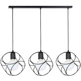 Φωτιστικό Οροφής-Ράγα 892-122-028 50x15x80cm 3xE27 Black