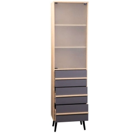 Ραφιέρα 271-122-054 50x29,5x190cm Sonama-Grey