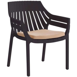Πολυθρόνα Με Μαξιλάρι Elton 807-123-007 70x68x81,5cm Brown-Beige