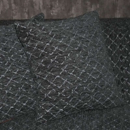Μαξιλάρι Διακοσμητικό (Με Γέμιση) Cross 874-222-124 42x42cm Dark Grey 42X42 Βαμβάκι-Πολυέστερ