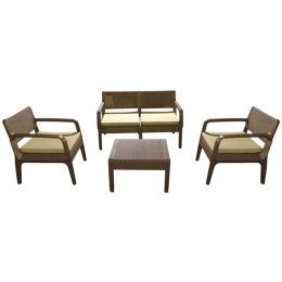 Σαλόνι Κήπου Turma (Σετ 4Τμχ) 875-123-022 Beige 4 Θέσεων