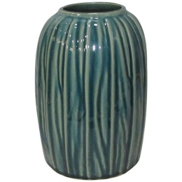 Διακοσμητικό Βάζο 003-123-035 15,4x15,4x21,6cm Green Κεραμικό