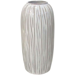 Διακοσμητικό Βάζο 003-123-047 17x17x36cm White Κεραμικό
