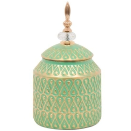 Βάζο Κεραμικό 373-122-772 16x31cm Green Κεραμικό