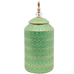 Βάζο Κεραμικό 373-122-770 17,5x44cm Green Κεραμικό