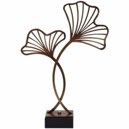 Διακοσμητικό Φύλλο Leafs 835-123-227 32x11x45cm Bronze Μέταλλο