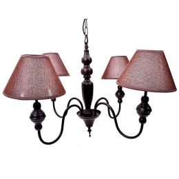 Φωτιστικό Οροφής 244-27-102 56x56x130cm 4xΕ14 Brown