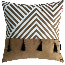 Μαξιλάρι Διακοσμητικό (Με Γέμιση) 373-123-776 Multi-Brown 45X45 Ύφασμα