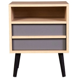 Κομοδίνο Industry 271-122-049 40x29,5x50cm Sonoma-Grey