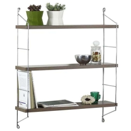 Ράφια Τοίχου Elmira 891-221-021 67x15x56cm Walnut