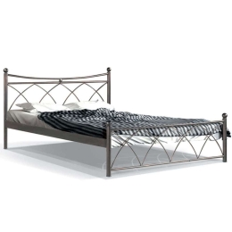 Κρεβάτι Hermes (Για Στρώμα 120x200cm) 827-91-026 128x208x105cm Brown Ημίδιπλο