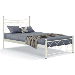 Κρεβάτι Hermes (Για Στρώμα 120x200cm) 827-91-027 128x208x105cm Beige Ημίδιπλο