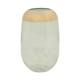 Βάζο Γυάλινο 373-122-755 14x25cm Veraman-Gold Γυαλί