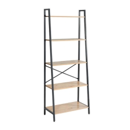 Βιβλιοθήκη - Ραφιέρα 0033-223-004 64x34x164cm Oak-Black