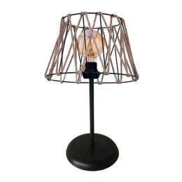 Φωτιστικό Επιτραπέζιο 892-123-034 30x48cm 1xE27 Black-Natural