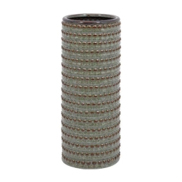 Βάζο 023-223-086 12x12x33cm Veraman-Gold Κεραμικό
