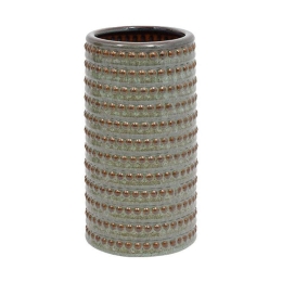 Βάζο 023-223-087 12x12x23cm Veraman-Gold Κεραμικό