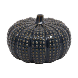 Διακοσμητική Κολοκύθα 023-223-088 20x20x14cm Blue Black-Gold Κεραμικό