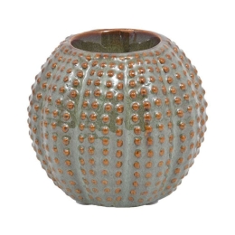 Κηροπήγιο Ρεσώ Μήλο 023-223-079 11x11x9cm Veraman-Gold Κεραμικό