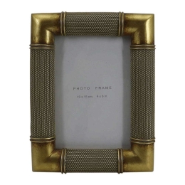 Κορνίζα 253-223-516 15,5x2,5x20cm Grey-Gold Πολυρεσίνη