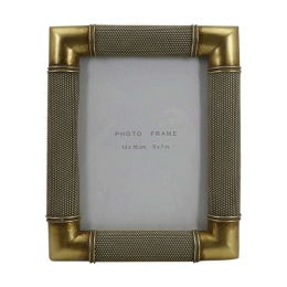 Κορνίζα 253-223-517 18x2,5x23cm Grey-Gold Πολυρεσίνη