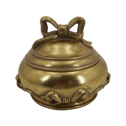 Μπιζουτιέρα 253-223-512 14x11,5cm Gold Πολυρεσίνη