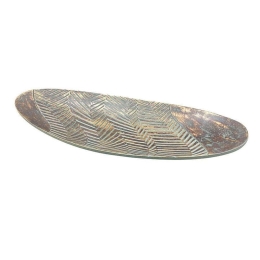Πιατέλα Διακοσμητική 0038-223-043 50x19,5x5,5cm Veraman-Gold Πολυρεσίνη