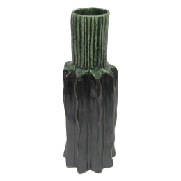 Βάζο Κεραμικό 003-223-089 12,5x12,5x37,5cm Grey-Green Κεραμικό