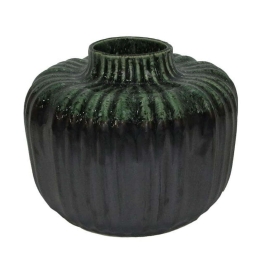 Βάζο Κεραμικό 003-223-091 17x17x14cm Grey-Green Κεραμικό