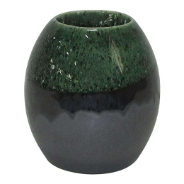 Κηροπήγιο Ρεσώ 003-223-094 10,5x10,5x11,5cm Grey-Green Κεραμικό