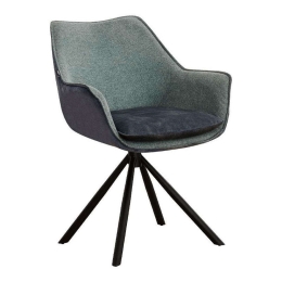 Πολυθρόνα Περιστρεφόμενη 627-223-024 62x61,5x84cm Mint-Grey