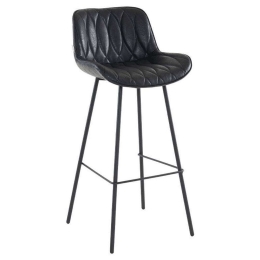Σκαμπό Bar 380-223-020 48,5x50,5x101cm Black