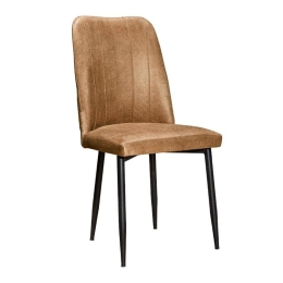 Καρέκλα Τραπεζαρίας Erieta 889-123-007 47x50x92cm Beige-Black