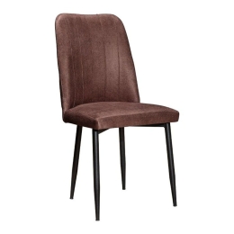 Καρέκλα Τραπεζαρίας Erieta 889-123-008 47x50x92cm Brown-Black
