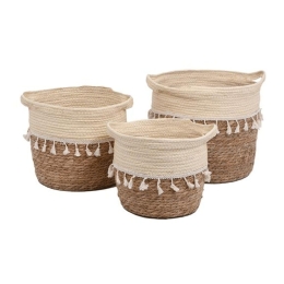 Κασπώ (Σετ 3Τμχ) 374-124-038 Natural-Beige Ψάθα