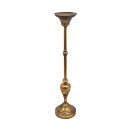Κηροπήγιο Επιδαπέδιο 149-223-027 15x15x72,5cm Bronze Μέταλλο