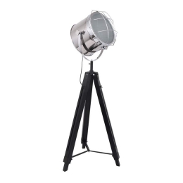 Φωτιστικό Δαπέδου 374-124-092 62x150cm 1xE27 Black-Silver