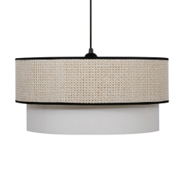 Φωτιστικό Οροφής Alok 835-124-283 40cm 1xE27 Beige-Black